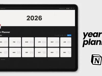 Year Planner - Notion template for Indian students with study tracking and progress analytics